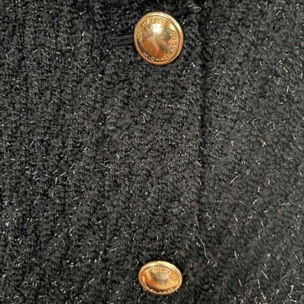 Michael Kors Metallic Tweed Wool Blend Mini Dress - Picture 5 of 8